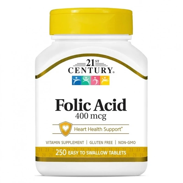 قرص فولیک اسید 21 400mcg (250 عددی)