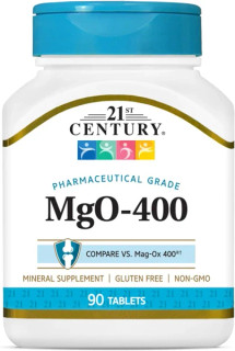 اکسید منیزیم قرصهای mgO 400 میلیگرمی (90 عددی)